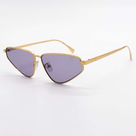 NEW FENDI FE40068U 30S SUNGLASSES WOMEN GOLD VIOLET CAT EYE EYEWEAR FENDI - Picture 8 of 16